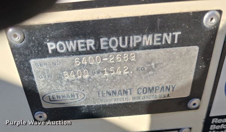 image for item EK2481 Tennant 6400 sweeper