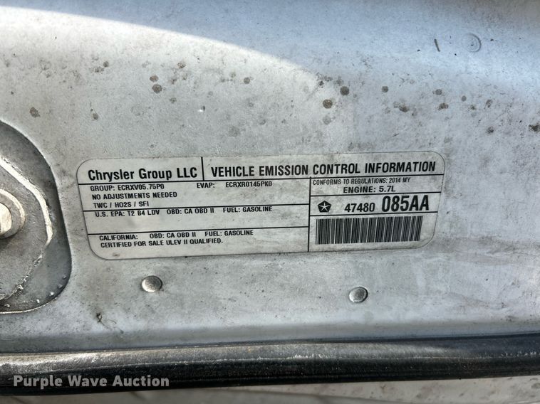 image for item EK3429 2014 Dodge Charger Police 