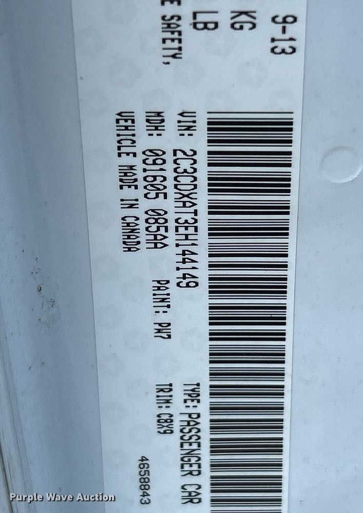 image for item EK3429 2014 Dodge Charger Police 