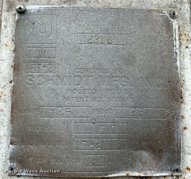 image for item EM0010 1984 Schmidt 160 sand blasting trailer