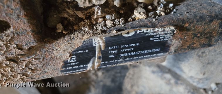 image for item EQ3730 2019 Polaris  Ranger Crew 570  utility vehicle