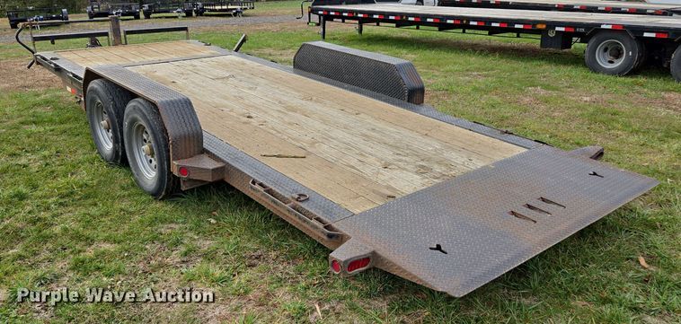 image for item EQ3782 2018 Ironbull tilt deck equipment trailer