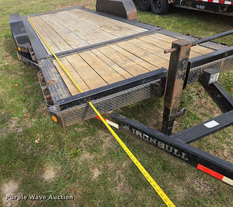 image for item EQ3782 2018 Ironbull tilt deck equipment trailer