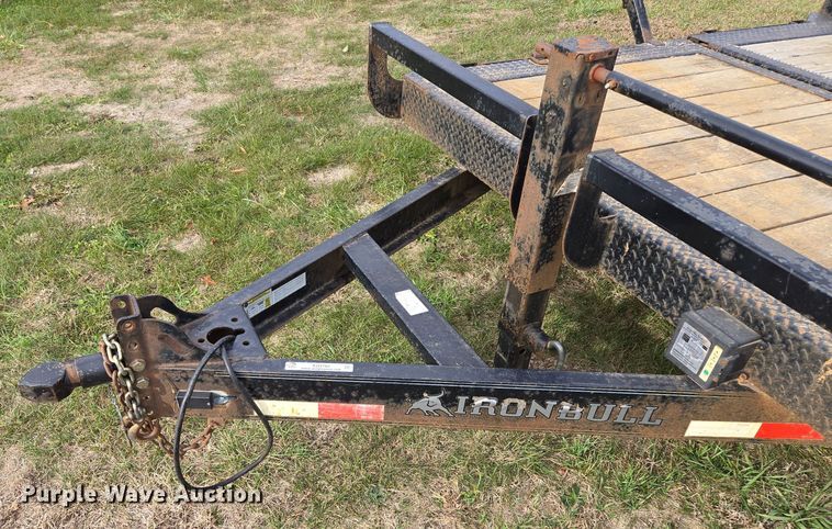 image for item EQ3782 2018 Ironbull tilt deck equipment trailer
