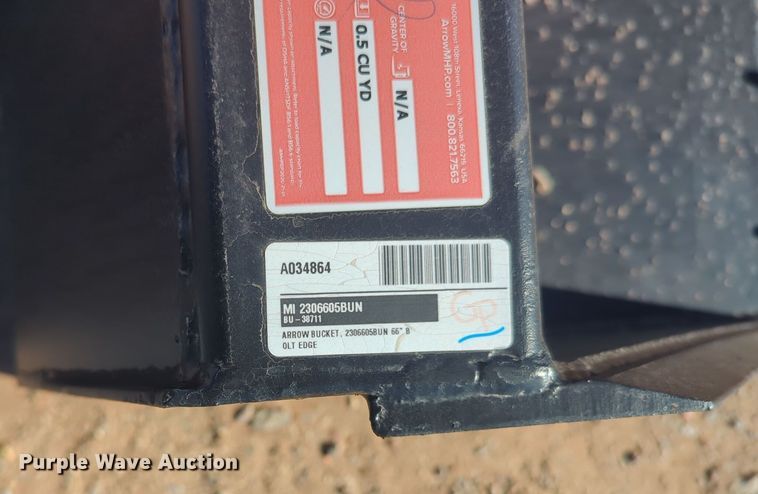 image for item ER4664 2021 Arrow 2306605BUN skid steer bucket