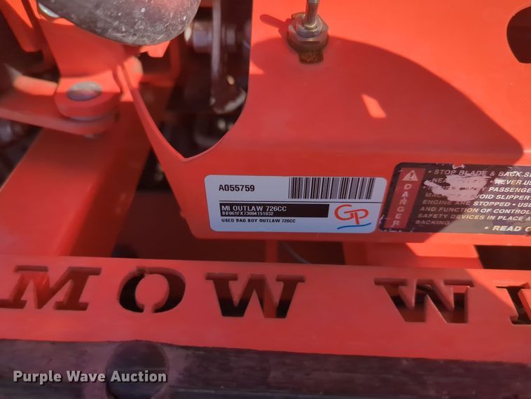 image for item ER4676 Bad Boy Outlaw ZTR lawn mower