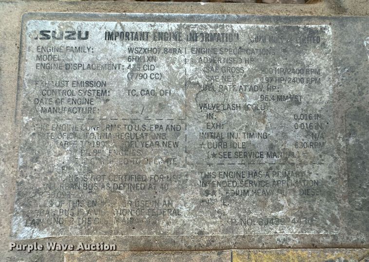 image for item ER8401 1999 Isuzu FTR box truck