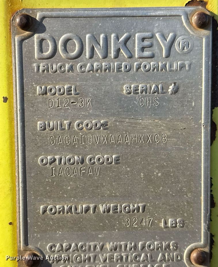 image for item LH9343 Donkey D12-3K forklift