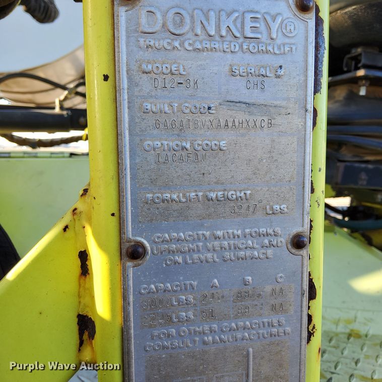 image for item LH9343 Donkey D12-3K forklift