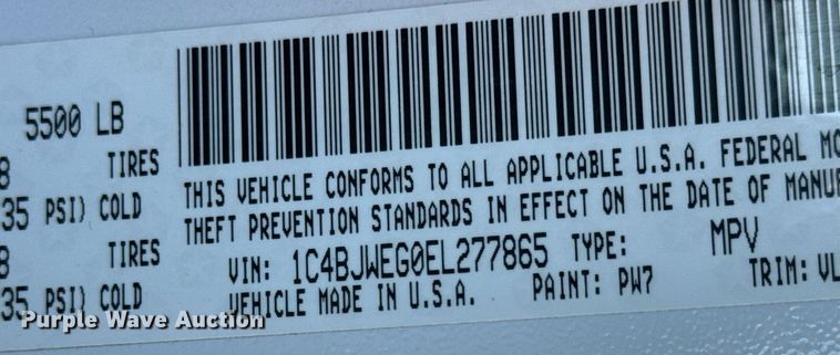 image for item LH9359 2014 Jeep Wrangler Unlimited SUV