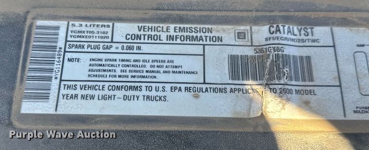 image for item LH9366 2000 GMC Yukon XL SUV