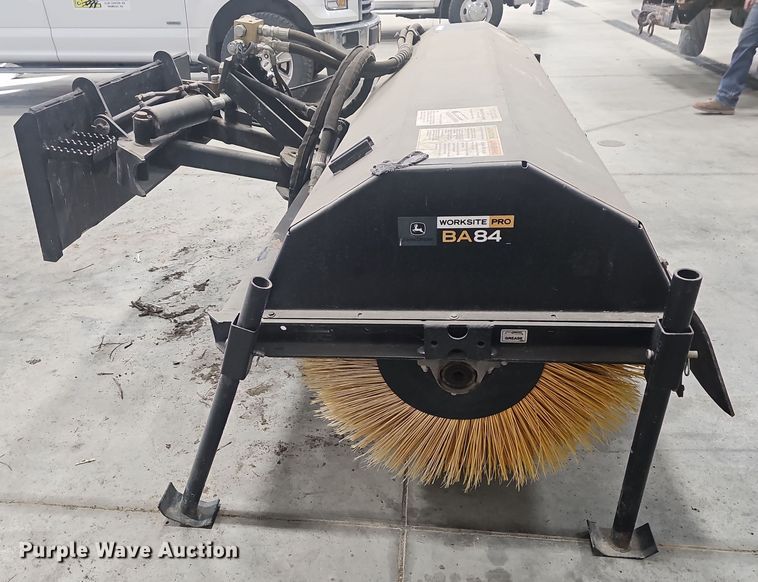 image for item NI9317 John Deere BA84 Worksite Pro skid steer broom