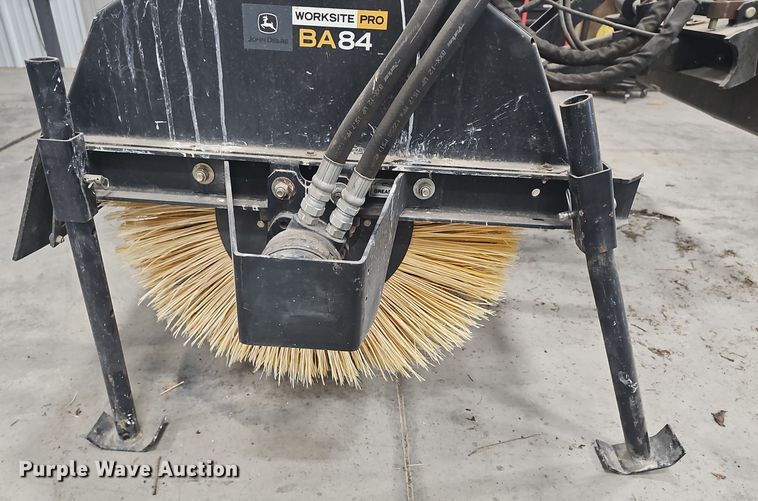 image for item NI9317 John Deere BA84 Worksite Pro skid steer broom