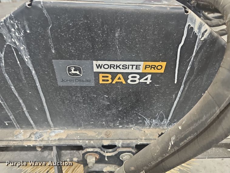 image for item NI9317 John Deere BA84 Worksite Pro skid steer broom