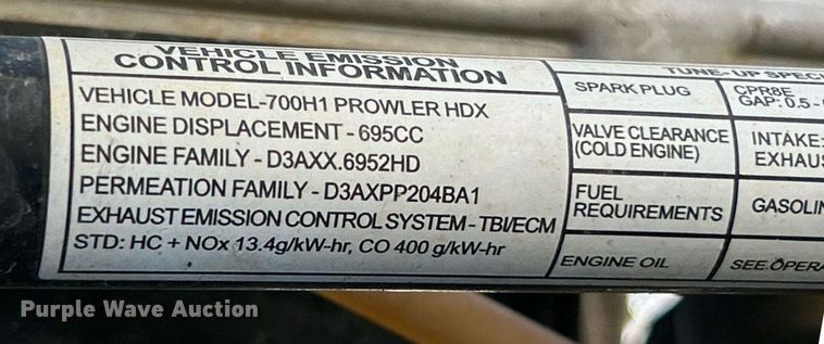 image for item NJ9643 2013 Artic Cat Prowler HDX 700 utility vehicle