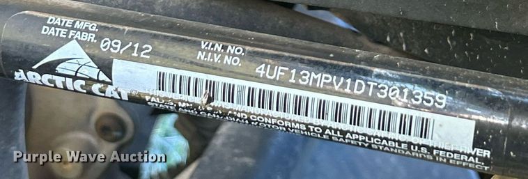 image for item NJ9643 2013 Artic Cat Prowler HDX 700 utility vehicle