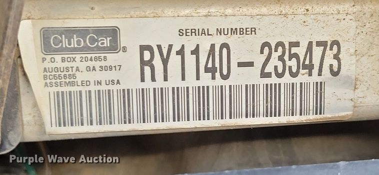 image for item OH9447 2011 Club Car XRT 1550 utility vehicle