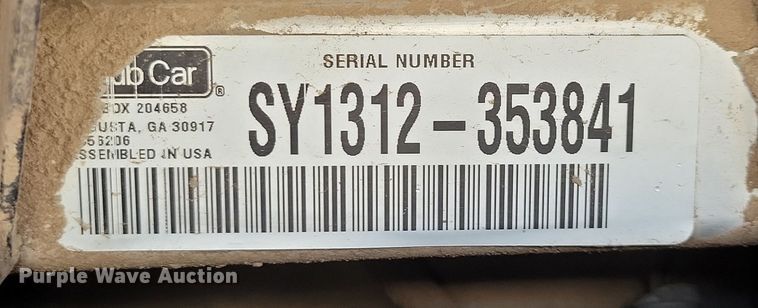 image for item OH9448 2013 Club Car utility vehicle