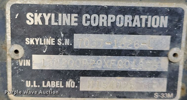 image for item OH9458 1999 Arlington  Skyline 3010 camper