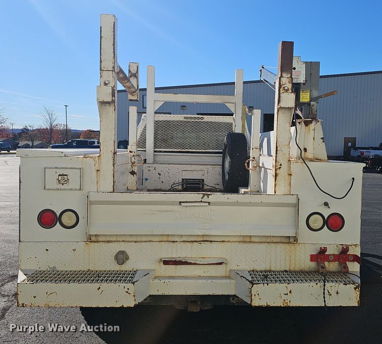 image for item OJ9148 2015 Ford F350 Super Duty XLT SuperCab utility bed pickup truck