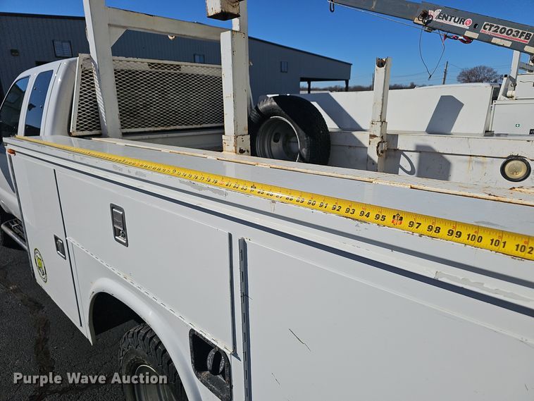 image for item OJ9148 2015 Ford F350 Super Duty XLT SuperCab utility bed pickup truck