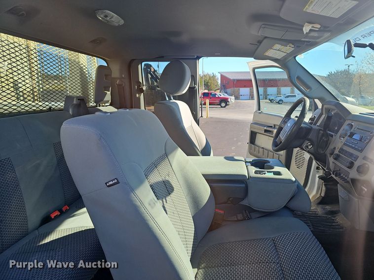 image for item OJ9148 2015 Ford F350 Super Duty XLT SuperCab utility bed pickup truck