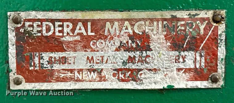 image for item OJ9315 Detroit 56-A press brake