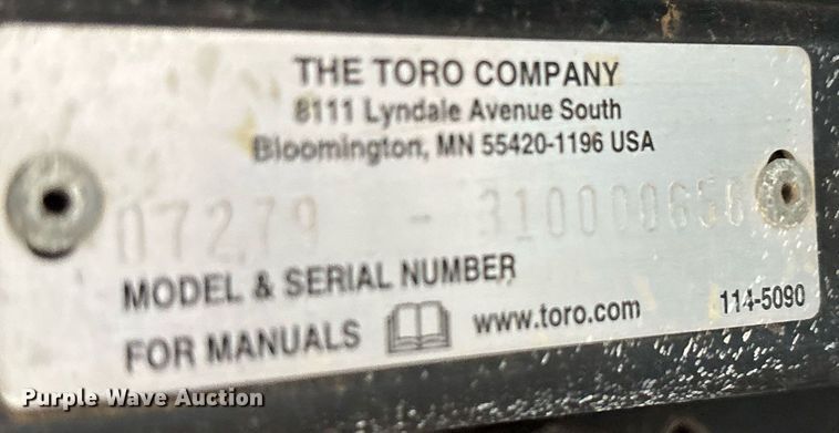 image for item OK9300 2010 Toro Workman utility vehicle