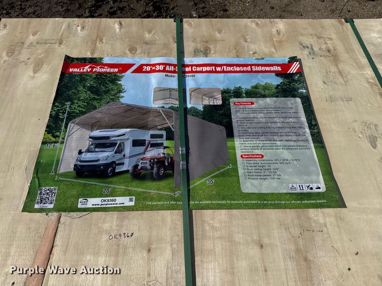 image for item OK9360 Valley Pioneer MSC2030F carport