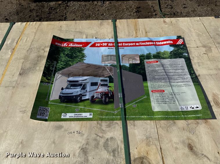 image for item OK9361 Valley Pioneer MSC2030F carport