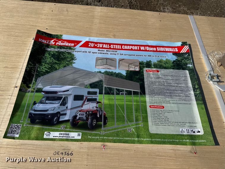 image for item OK9366 Valley Pioneer MSC2020F carport