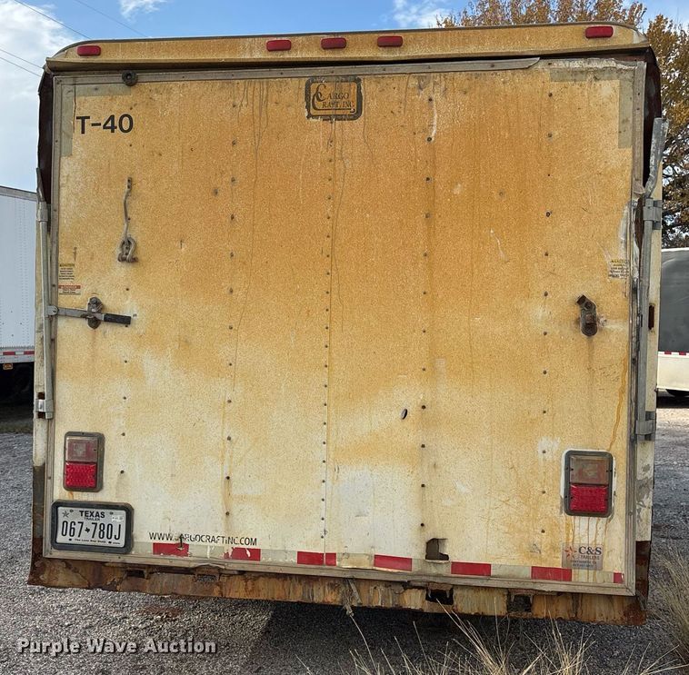 image for item OK9380 2016 Cargo Craft enclosed cargo trailer