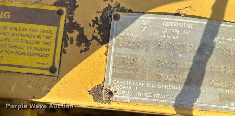 image for item DJ9727 1992 Caterpillar 613C conventional scraper 