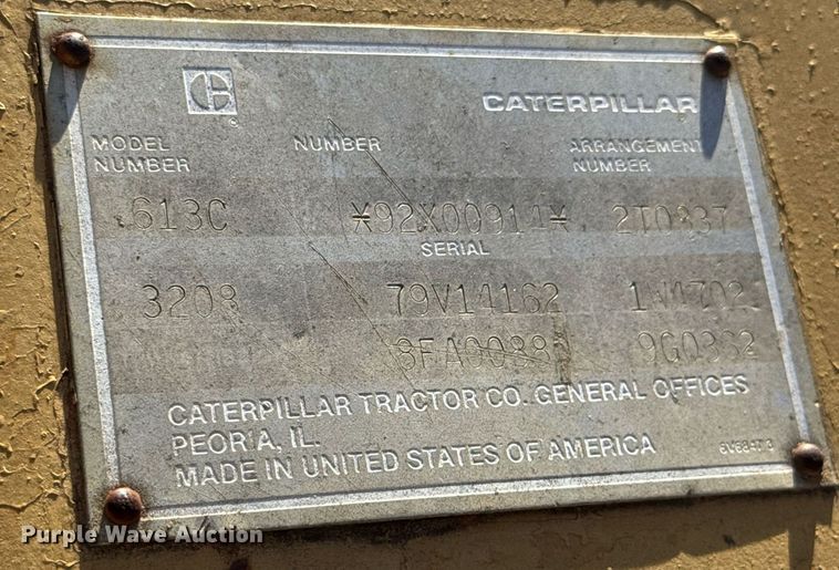 image for item DJ9728 1986 Caterpillar 613C elevating scraper