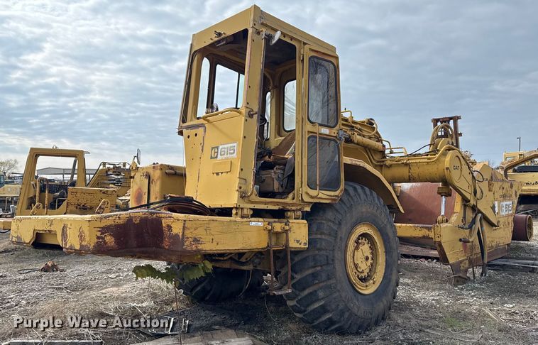 image for item DJ9733 1984 Caterpillar 615 conventional scraper 