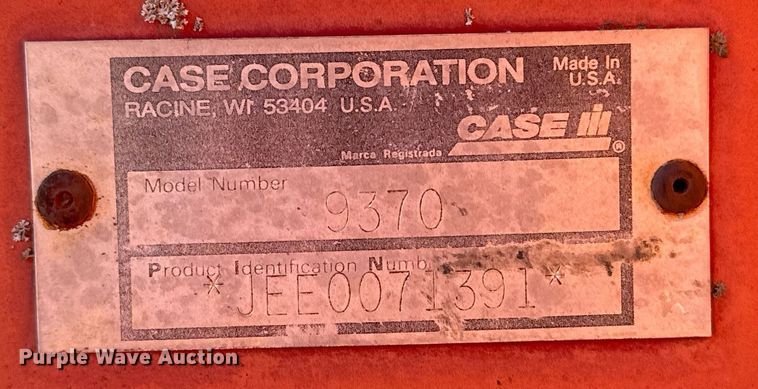 image for item DJ9770 1998 Case IH 9370 4WD tractor