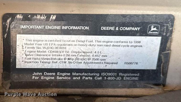 image for item DJ9999 1998 CompAir Le Roi Q185DJE air compressor