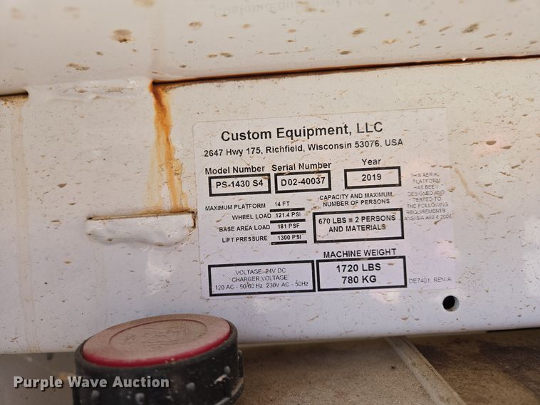 image for item DM7503 2019 HY-Brid PS-1430 S4 scissor lift