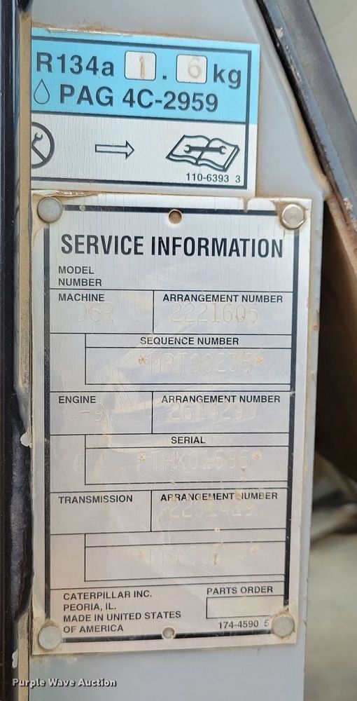 image for item DN3633 2006 Caterpillar D6R XW Series 3 dozer