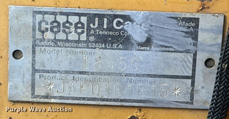 image for item DO0514 1995 Case 1845C skid steer loader