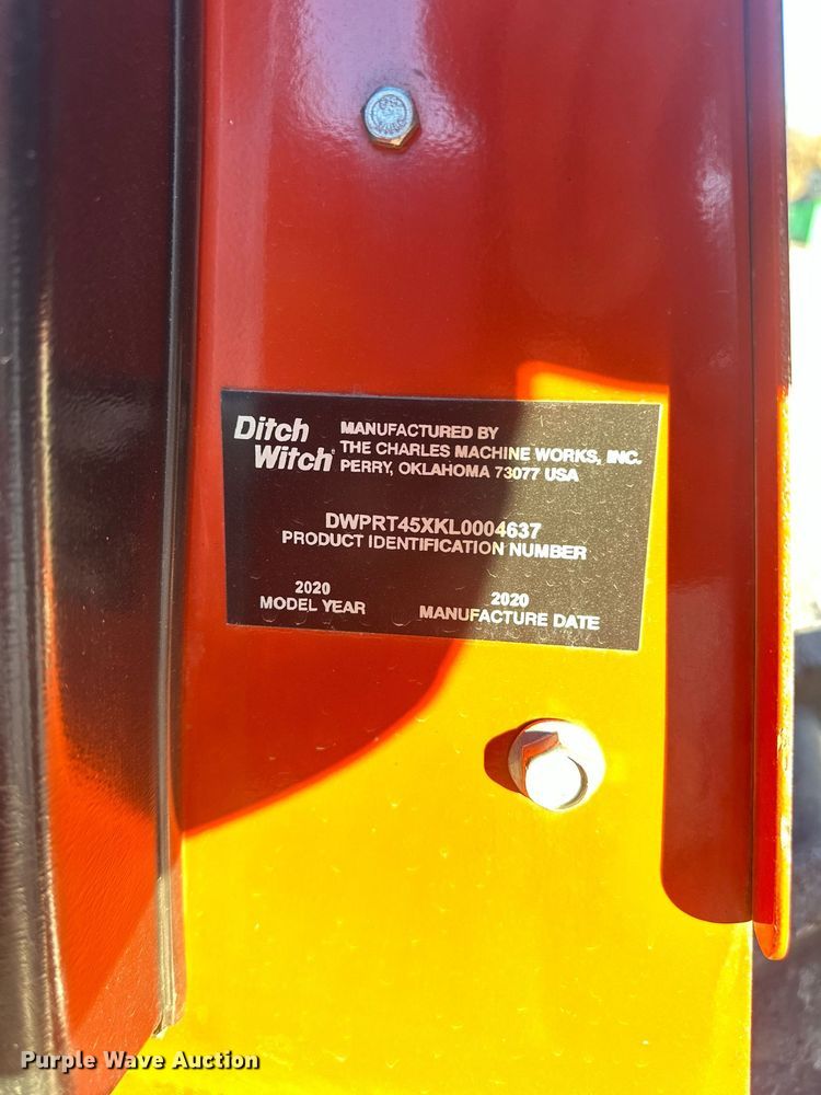 image for item DQ6477 2020 Ditch Witch RT45 trencher