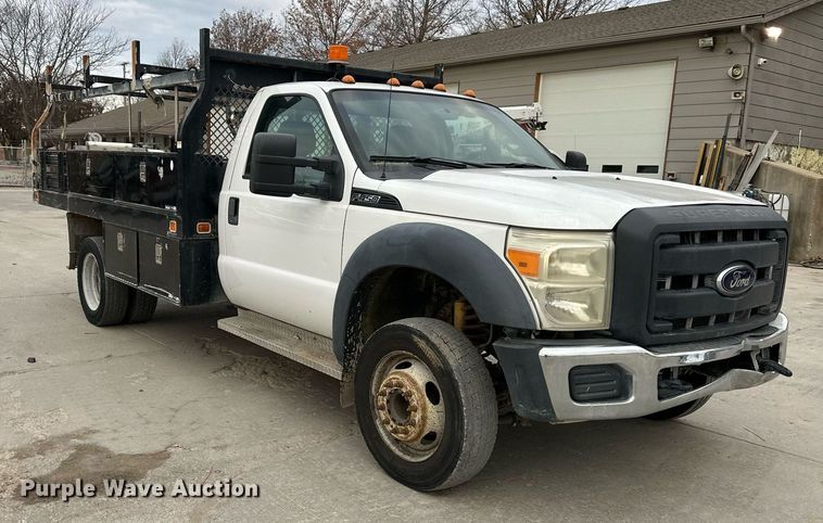image for item DQ6487 2012 Ford F450 Super Duty flatbed truck