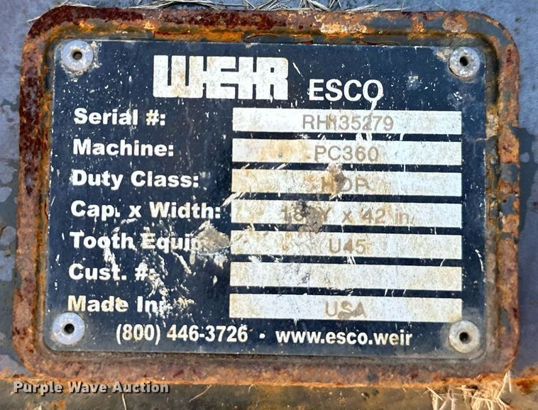 image for item DQ6534 ESCO excavator bucket