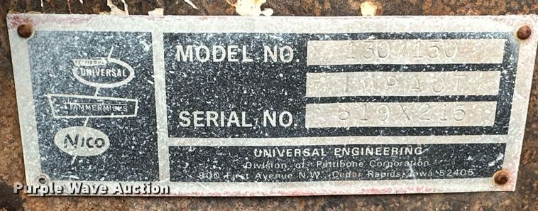 image for item DR0970 Universal Engineering 130/150 crusher