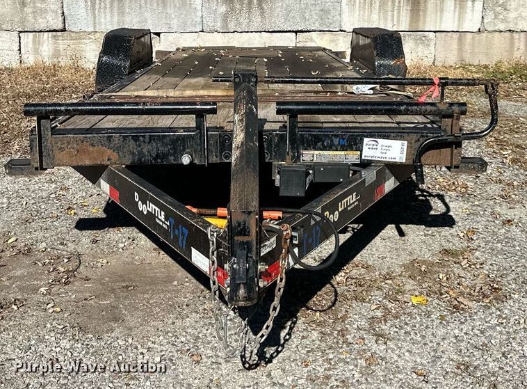 image for item DS3182 2017 Doolittle tilt deck equipment trailer