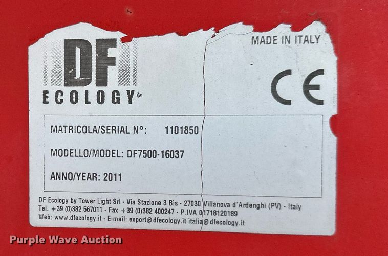 image for item DS3227 2011 Dust Fighter DF7500-16037 dust suppression machine