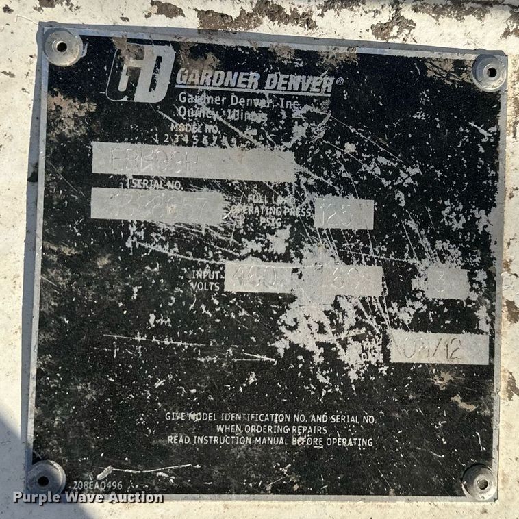 image for item DS3229 Gardner Denver Electra-Saver II air compressor