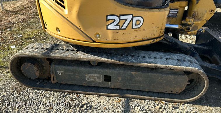 image for item DS3302 2014 John Deere 27D mini excavator