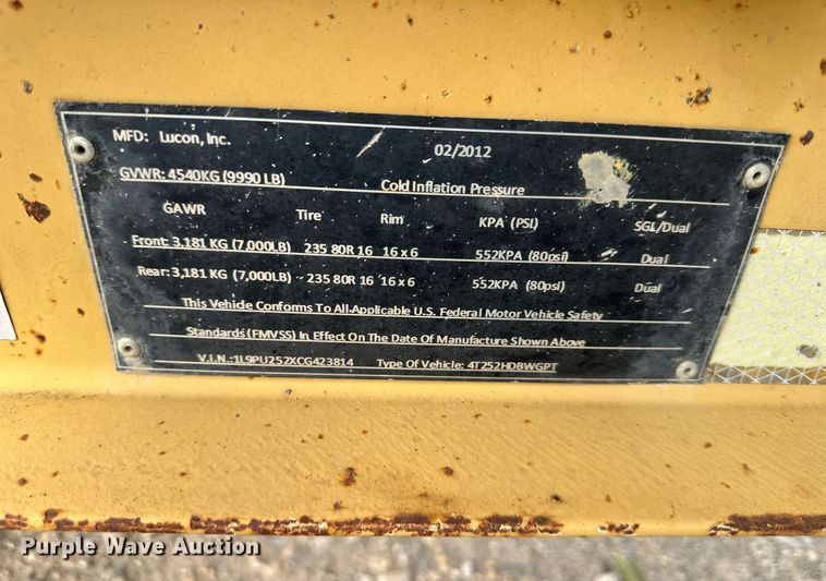 image for item DS3327 2012 Lucon pole trailer