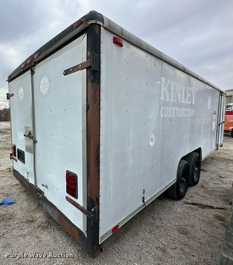 image for item DS3357 1990 Wells Cargo enclosed cargo trailer
